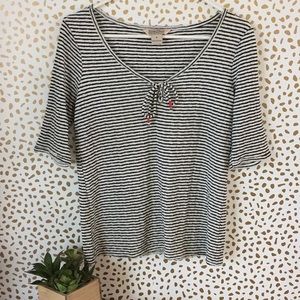 Lucky Brand Knit blouse size medium